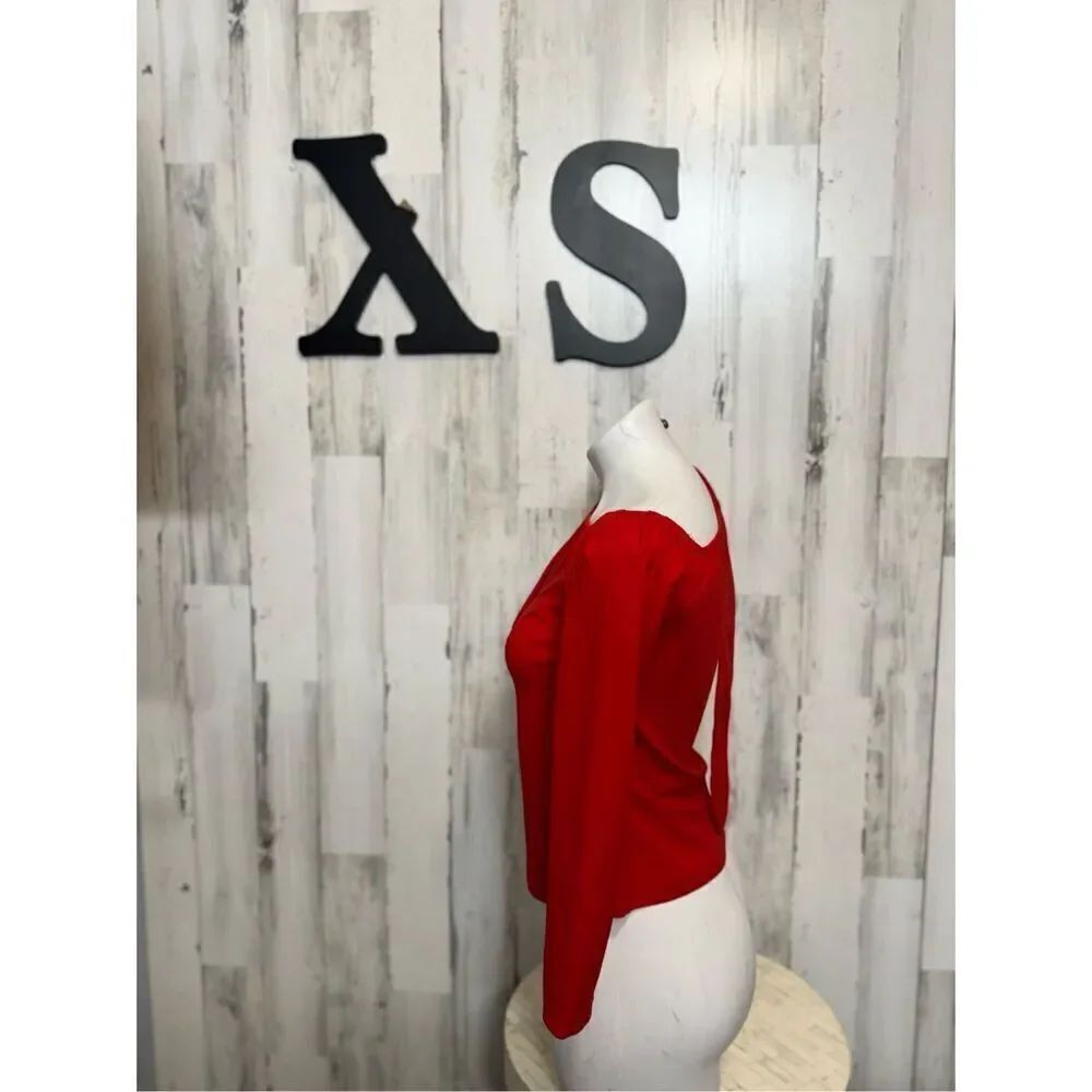 Red blouse size XS - Picture 5 of 5